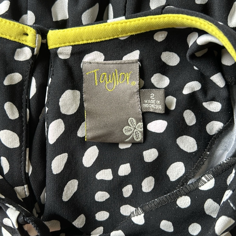 TAYLOR POLKA DOT DRESS SIZE 2 - Picture 7 of 8